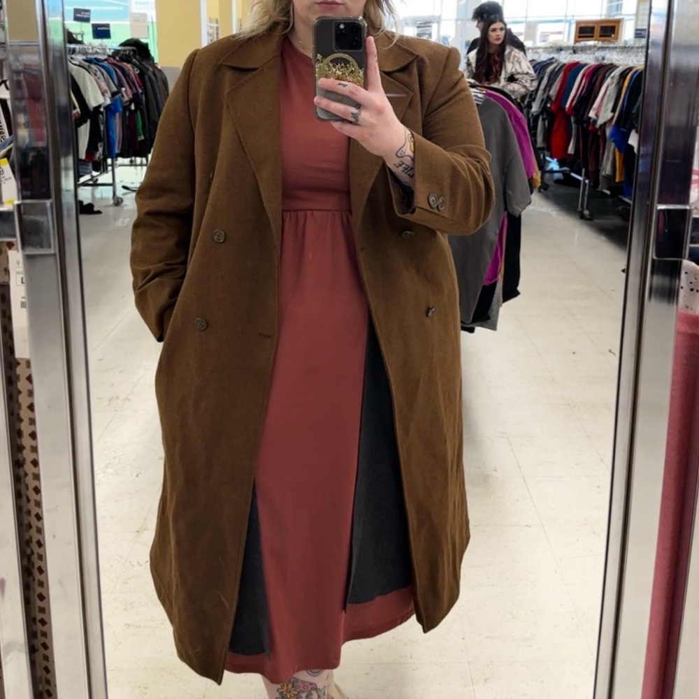 Sideman & Sons Tailors Brown Double-Breasted Coat